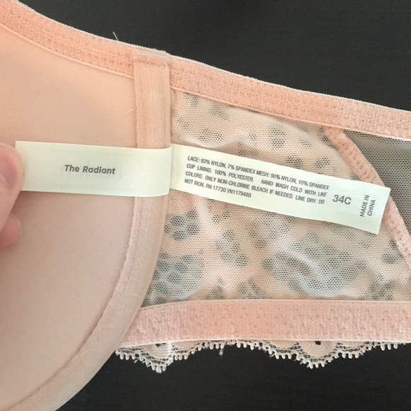 Auden Radiant Front Clasp Lace Back Racerback Bra - Picture 6 of 6